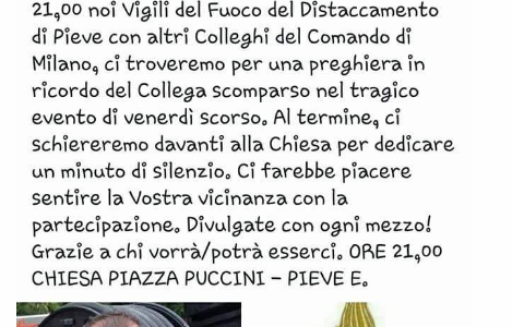 AGGIORNAMENTO: SAN DONATO MILANESE INCIDENTE MORTALE SUL LAVORO AGGIORNAMENTO: SAN DONATO MILANESE INCIDENTE MORTALE SUL LAVORO